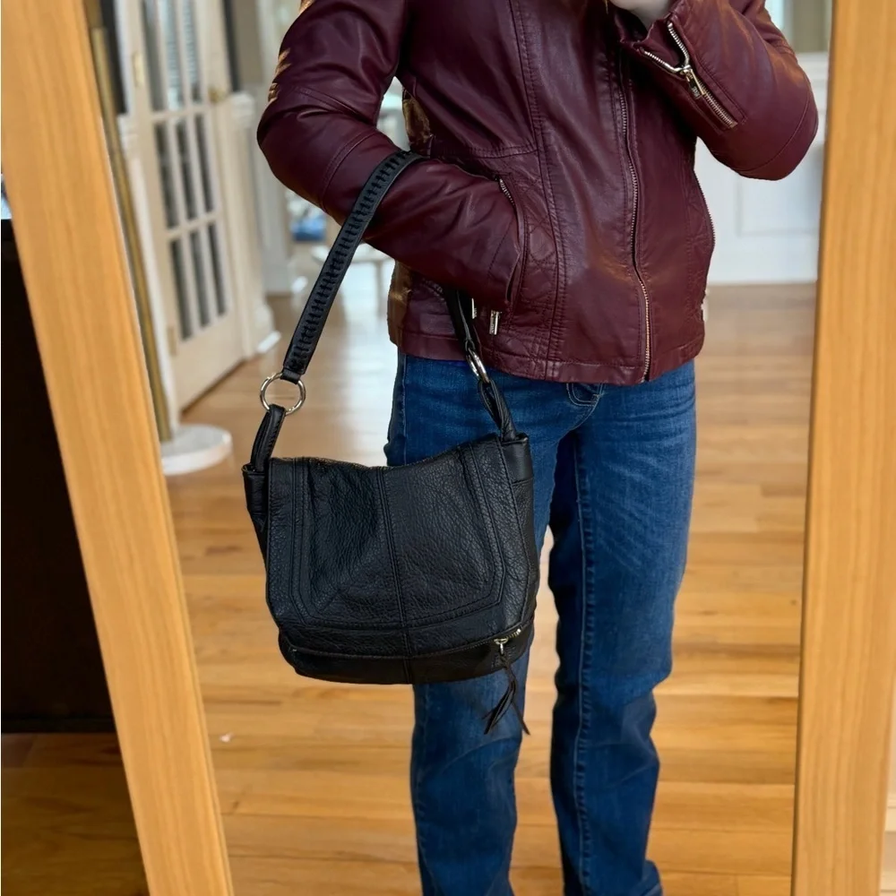 The Sak 2010’s “Deena Flap” Shoulder bag in chocolate brown